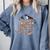Dragon Silhouette Books Librarian Bookworm Women Men Kids Comfort Colors Sweatshirt Denim