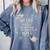 Dramatic Book Lover Quote Comfort Colors Sweatshirt Denim