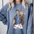 Dungeon Crawler Carl Sketchbook Princess Donut And Carl Book Comfort Colors Sweatshirt Denim