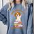 Easily Distracted By Beagles And Books Beagle Dog Comfort Colors Sweatshirt Denim