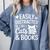 Easily Distracted By Cats And Books Reading Apparel Premium Tri-Blend Comfort Colors Sweatshirt Denim Easily Distracted By Cats And Books Reading Apparel Premium Tri-Blend Comfort Colors Sweatshirt Denim