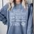 Easily Distracted By Knitting Books And Yarn Quote Reader Comfort Colors Sweatshirt Denim