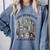 Easily Distracted By Plants Cats & Books Planting Gardening Comfort Colors Sweatshirt Denim