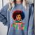 Education Is Freedom History Girl Women Book Lover Comfort Colors Sweatshirt Denim