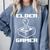 Elder Gamer Retro Video Game Nostalgia Old Gamer Premium Tri-Blend Comfort Colors Sweatshirt Denim