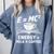 EMC2 Energy Milk x Coffee Science Book Math Lover Comfort Colors Sweatshirt Denim