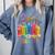 Equality Book LGBTQ Wildflowers Equal Rights Gay Kindness Comfort Colors Sweatshirt Denim