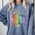 Equality Books Peace Love Compassion LGBT Gay Lesbian Pride Comfort Colors Sweatshirt Denim
