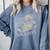 Even Her Books Were Naughty Santa Reading Christmas Comfort Colors Sweatshirt Denim