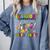 Everyone Communicates Differently Book Teacher Outfit Comfort Colors Sweatshirt Denim