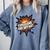 Explosions Are My Art Comic Book Boom Comfort Colors Sweatshirt Denim
