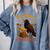 F CAW F Crow I'm Reading Book Lover Fall Comfort Colors Sweatshirt Denim