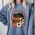 Fall Book Teacher Cat Books Halloween Autumn Librarian Comfort Colors Sweatshirt Denim