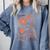 Floral Pride & Prejudice Barely Tolerable Book Lover Bookish Comfort Colors Sweatshirt Denim