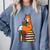 Fox Books Read Reading Librarian America Men Women Kids Comfort Colors Sweatshirt Denim