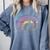 Frutiger Aero Graphic Er Tie Dye Comfort Colors Sweatshirt Denim