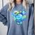Frutiger Aero Metro Abstract Maximalism 2000s Nostalgia Comfort Colors Sweatshirt Denim