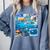 Frutiger Aero Retro Vibes Y2K Retro Grunge Comfort Colors Sweatshirt Denim