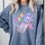 Frutiger Aero Y2K Chrome Phone Butterfly Comfort Colors Sweatshirt Denim Frutiger Aero Y2K Chrome Phone Butterfly Comfort Colors Sweatshirt Denim