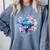 Frutiger Aero Y2K Fish Comfort Colors Sweatshirt Denim