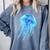 Frutiger Aero Y2K Jellyfish Comfort Colors Sweatshirt Denim