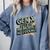 Gen X Lots Of Memories No Evidence Nostalgia Throwback Quote Premium Tri-Blend Comfort Colors Sweatshirt Denim