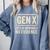 Gen X Lots Of Memories No Evidence Retro Nostalgia Premium Tri-Blend Comfort Colors Sweatshirt Denim
