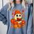 Ghost Reading Book Lovers Autumn Fall Halloween Comfort Colors Sweatshirt Denim
