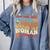 The Girl With The Books Became The Woman Writing Them Comfort Colors Sweatshirt Denim