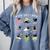 God Says I Am Cat Book Lover Christian Cute Jesus Girls Kids Comfort Colors Sweatshirt Denim