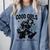 Good Girls Read Spicy Skeleton Book Club Comfort Colors Sweatshirt Denim