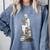 Gothic Librarian Halloween Books Tee For Teachers Comfort Colors Sweatshirt Denim