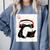 Grumpy Frog Books Music Kawaii Ink Japanese Comfort Colors Sweatshirt Denim