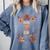 Haha Made You Read Shirt Book Reader Flower Floral Comfort Colors Sweatshirt Denim