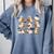 Halloween Ghost Book Lover Comfort Colors Sweatshirt Denim