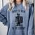 Halloween Skeleton Pun Book Lover Library Joke Comfort Colors Sweatshirt Denim