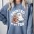 Haunted By My TBR Cute Ghost Book Reading Teacher Halloween Comfort Colors Sweatshirt Denim