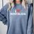 I Heart Love Nostalgia Comfort Colors Sweatshirt Denim