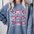 Heart Reading Books Valentine Teacher Boy Girl Book Lover Comfort Colors Sweatshirt Denim