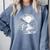 Hedgehog Reading Book Full Moon Lake Scenery Comfort Colors Sweatshirt Denim