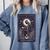 High Priestess Tarot Art Celestial Mystic Book Lover Comfort Colors Sweatshirt Denim