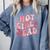 Hot Girls Read Cute Book Lover Reading Club Comfort Colors Sweatshirt Denim