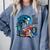 Hot Tea & Spicy Books Skeleton Reader Comfort Colors Sweatshirt Denim
