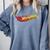 Hot Wheels Comic Book Fire Logo Comfort Colors Sweatshirt Denim