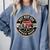 Hotrod Custom Car Automotive Nostalgia Distressed Comfort Colors Sweatshirt Denim