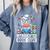 Introverted Book Club Reading Lover Cow Comfort Colors Sweatshirt Denim