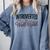 Introverted But Well-Read Book Lover Comfort Colors Sweatshirt Denim