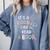 It's A Good Day To Read a Book Elementary Teacher Graphic Comfort Colors Sweatshirt Denim