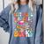 Just A Girl Who Loves Books Reading Cute Bookworm Girls Kids Comfort Colors Sweatshirt Denim