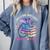 Just a Girl Who Loves Dragons And Books Dragon Reading Comfort Colors Sweatshirt Denim